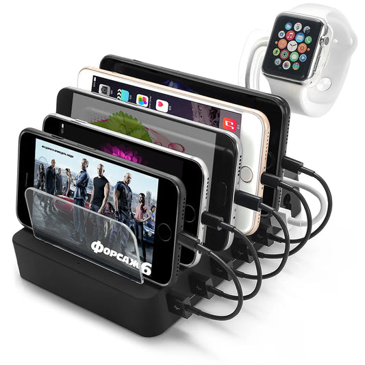 6-Port USB Charging Hub – Power Up Your iPhone, iPad & More